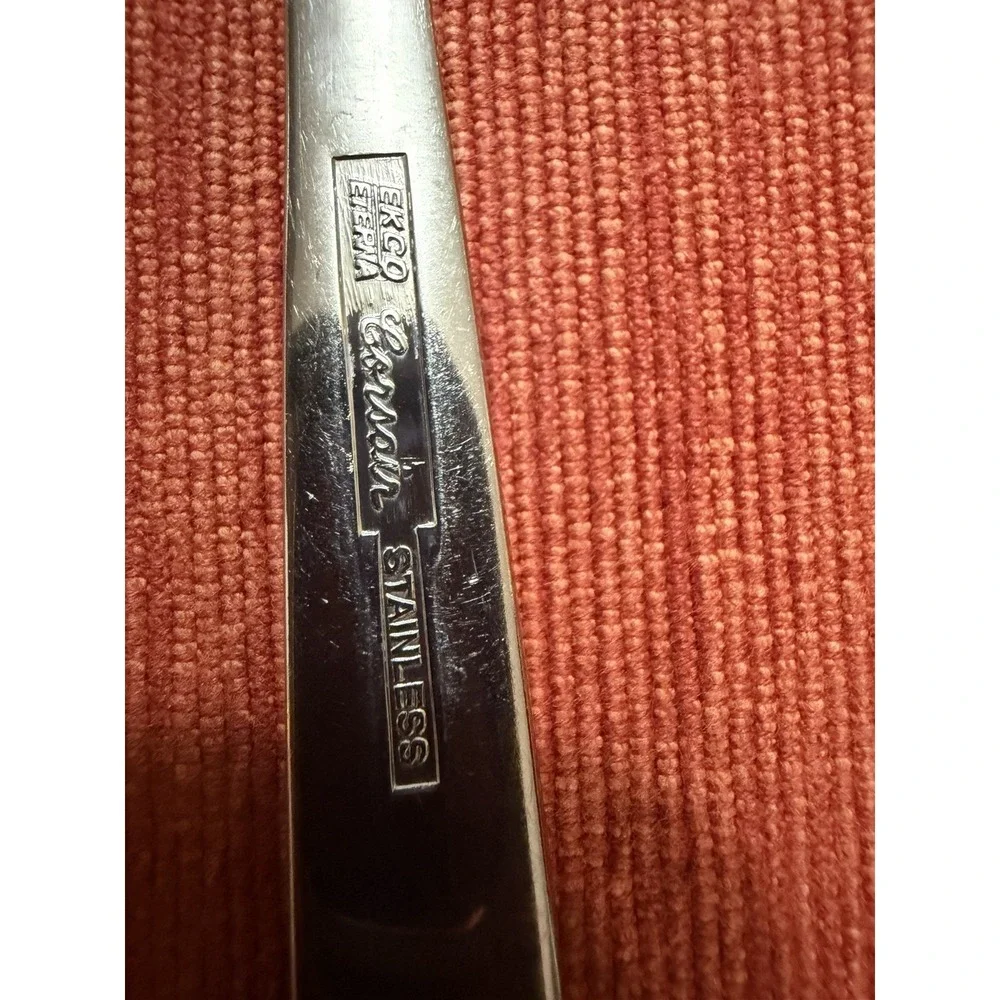 Ekco Eterna Corsair Oval‎ Soup Spoons Set 4 Stainless Flatware 7.5